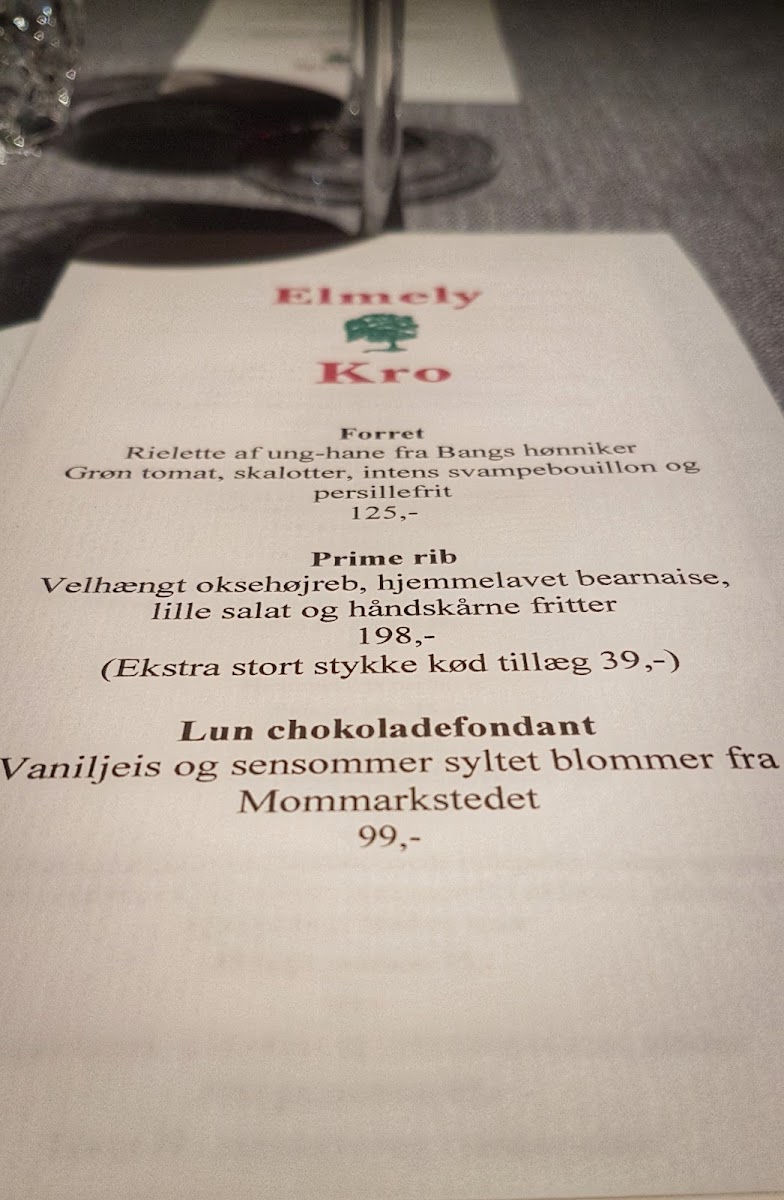 Menu Elmely Kro-2