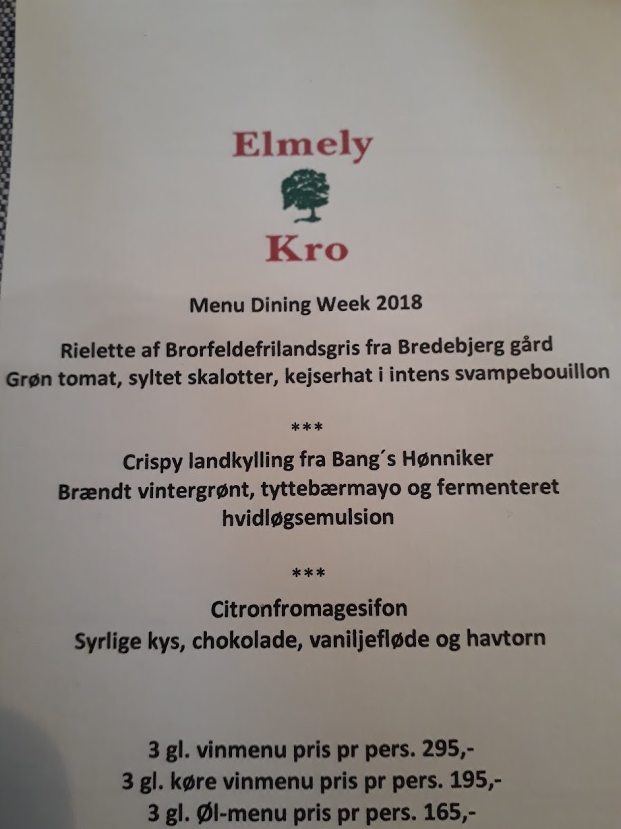 Menu Elmely Kro-6